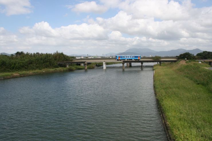 宝満川、橋上からの景観（4）