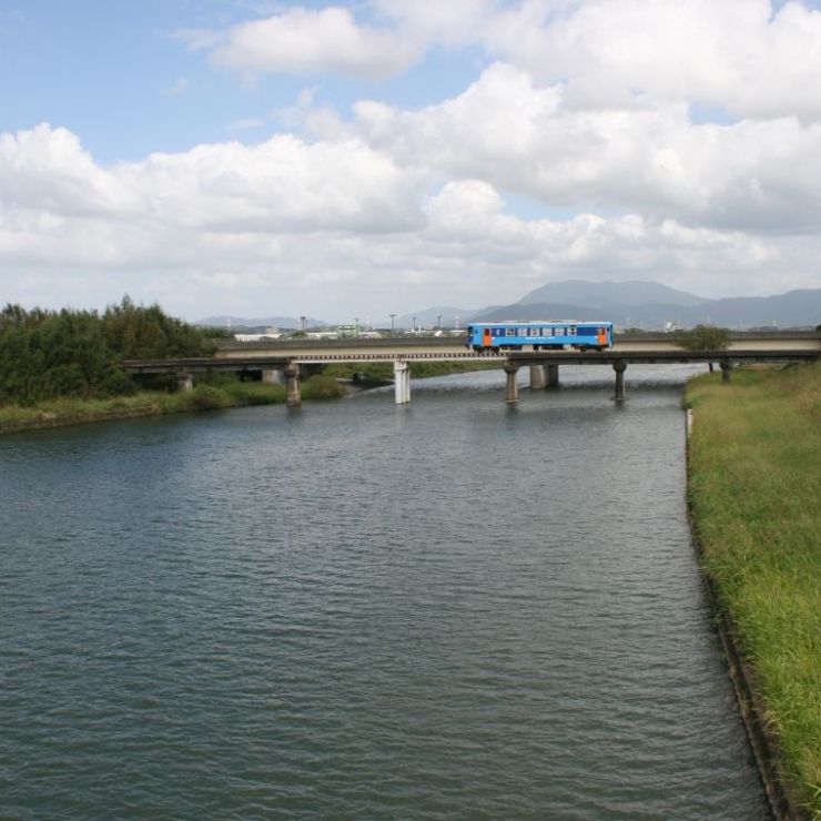 宝満川、橋上からの景観（4）