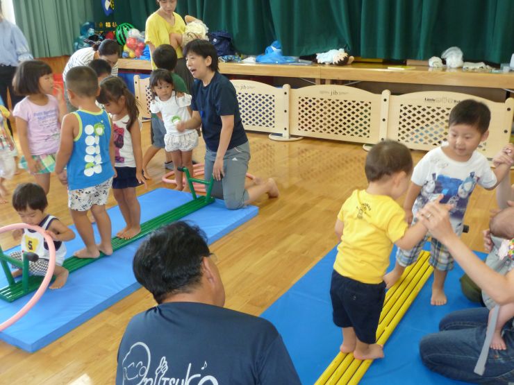 親子ふれあい運動の様子