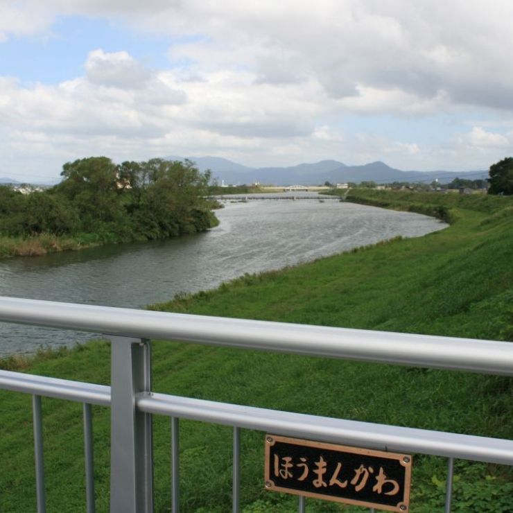 宝満川、橋上からの景観（3）