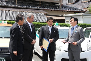 6月12日 火 市内タクシー会社が支援してくれています ブログ