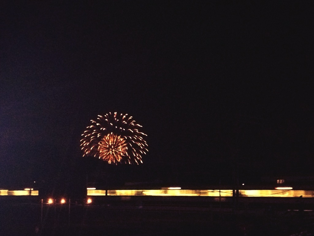 夢花火と西鉄電車