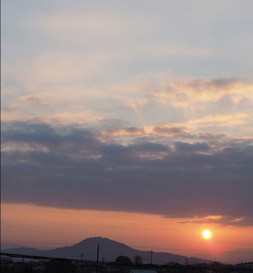 花立山と初日の出