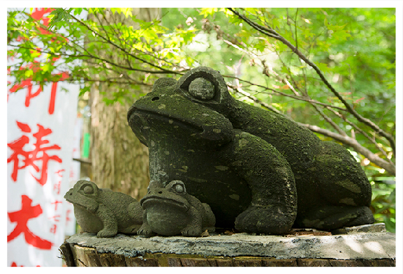 如意輪寺のかえる像