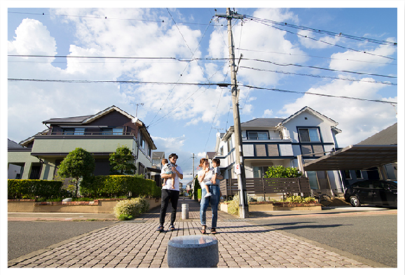 住宅地の様子